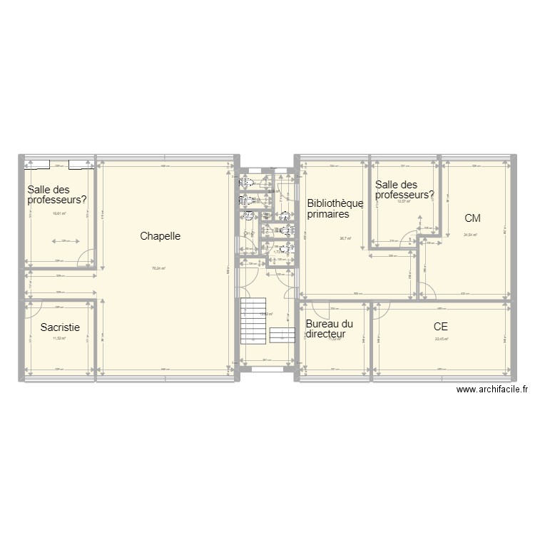  R+1 Guillemin emménagement. Plan de 0 pièce et 0 m2