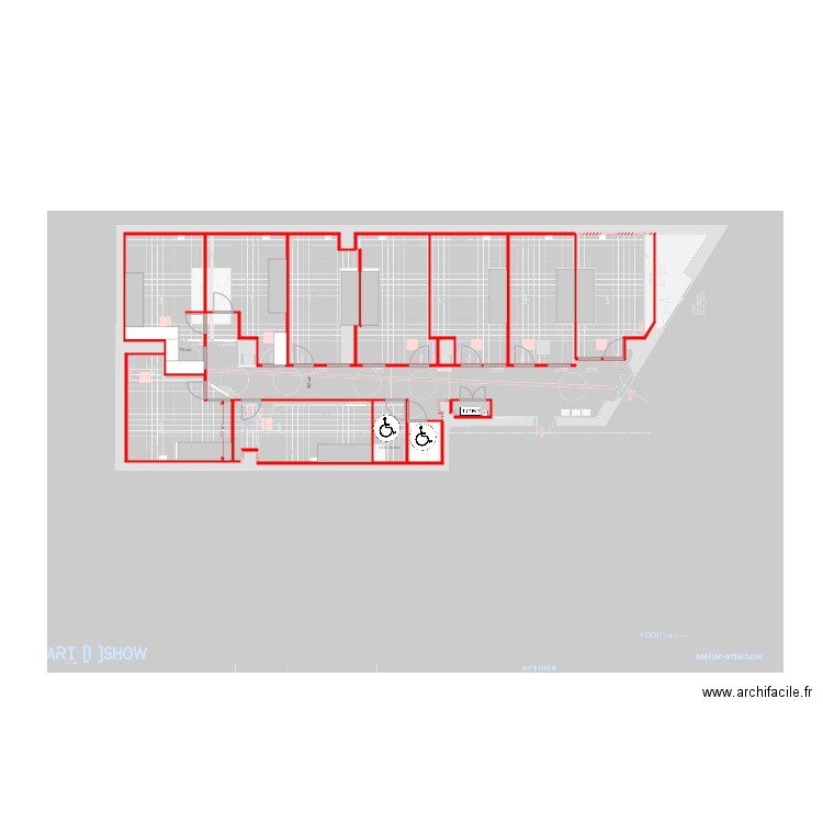 MARSEILLE V9. Plan de 12 pièces et 261 m2