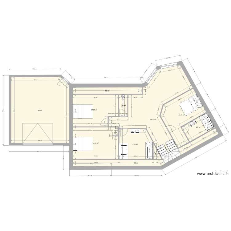 plan adeline etage. Plan de 0 pièce et 0 m2