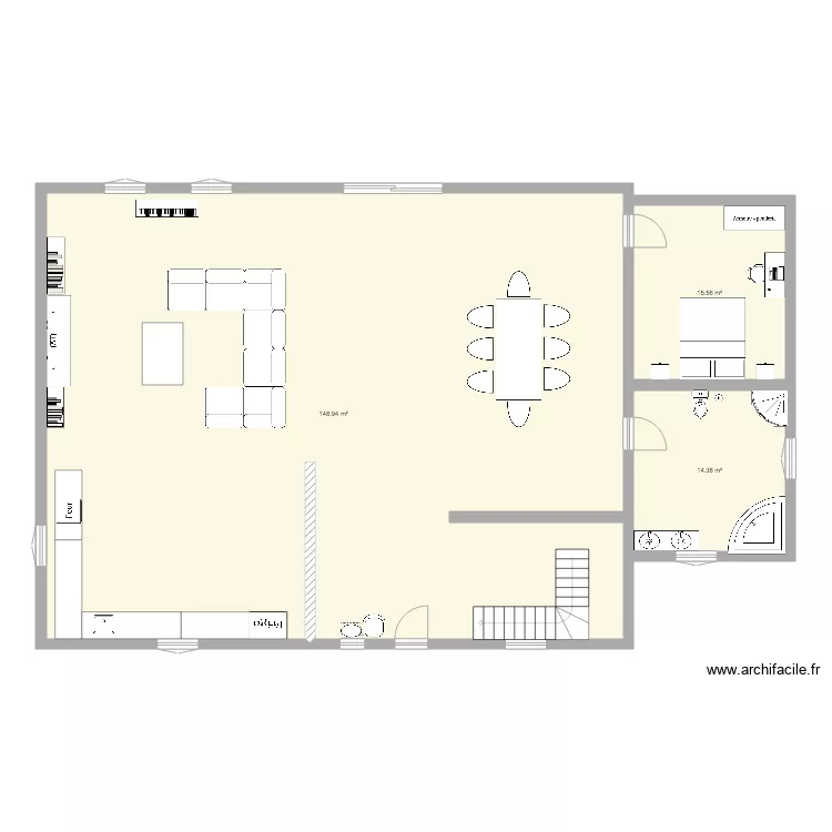 Dream house rez de chauss&eacute;. Plan de 