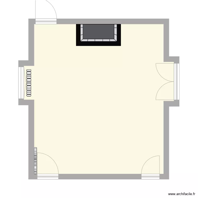 Manoir rdc SALON. Plan de 