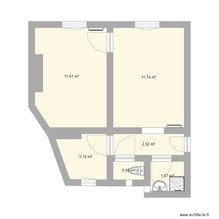 Blandine. Plan de 0 pièce et 0 m2