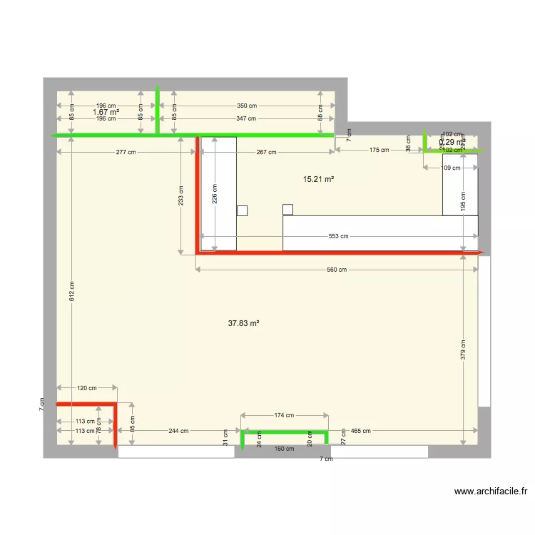 magasin yoan. Plan de 