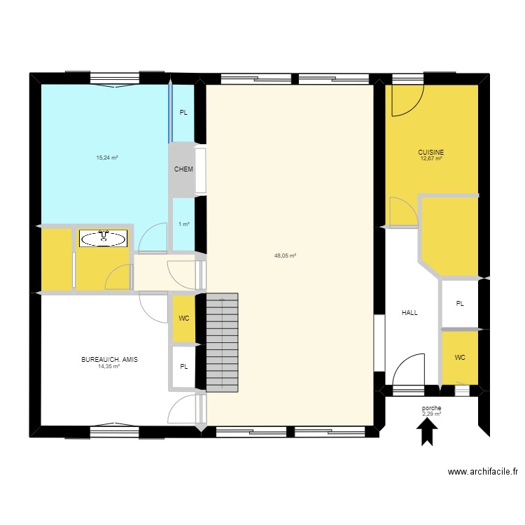 ANGELUS 1. Plan de 15 pièces et 111 m2