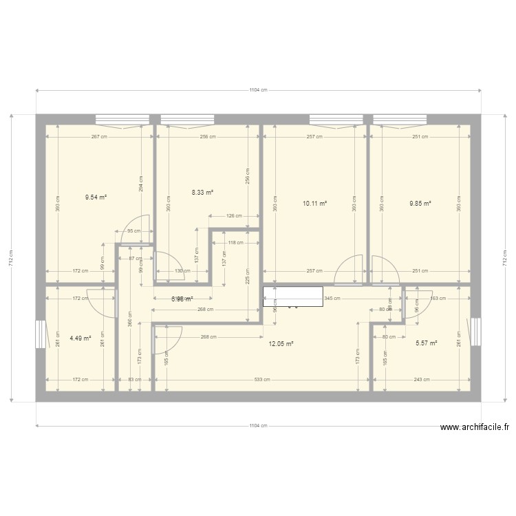 Gouy Etage. Plan de 0 pièce et 0 m2