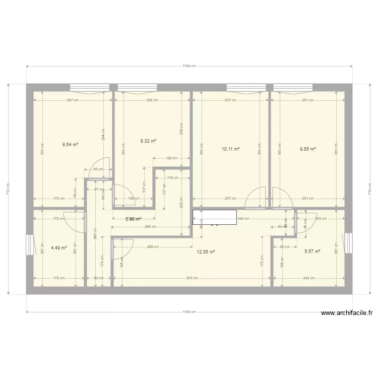 Gouy Etage. Plan de 