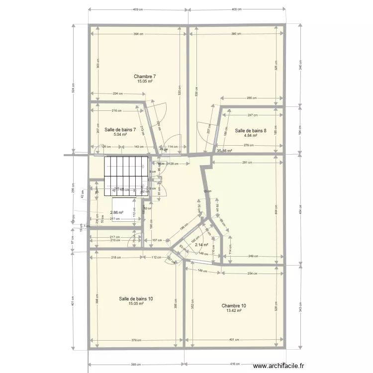 Ucimont étage 2. Plan de Ucimont étage 2. Plan de