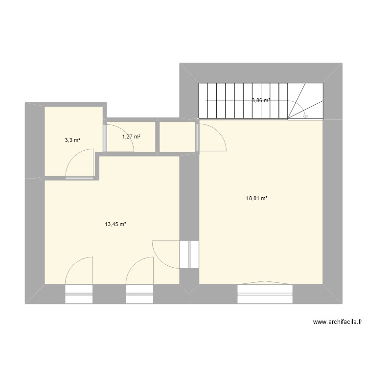 POUGET RDC. Plan de 0 pièce et 0 m2