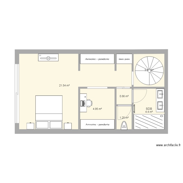 plan projection niveau Entresol. Plan de 0 pièce et 0 m2