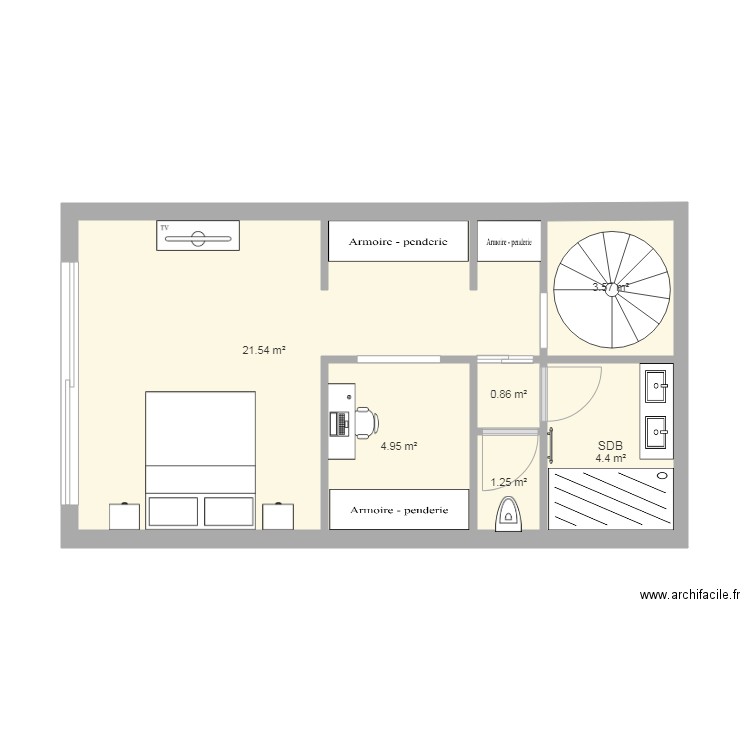 plan projection niveau Entresol. Plan de 0 pièce et 0 m2