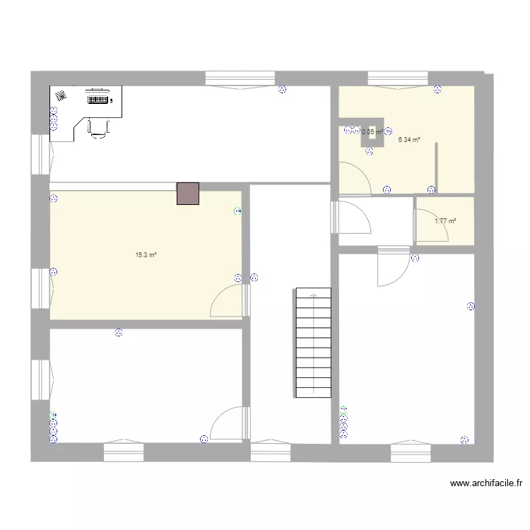 ETAGE electricit&eacute; ALTENACH. Plan de 