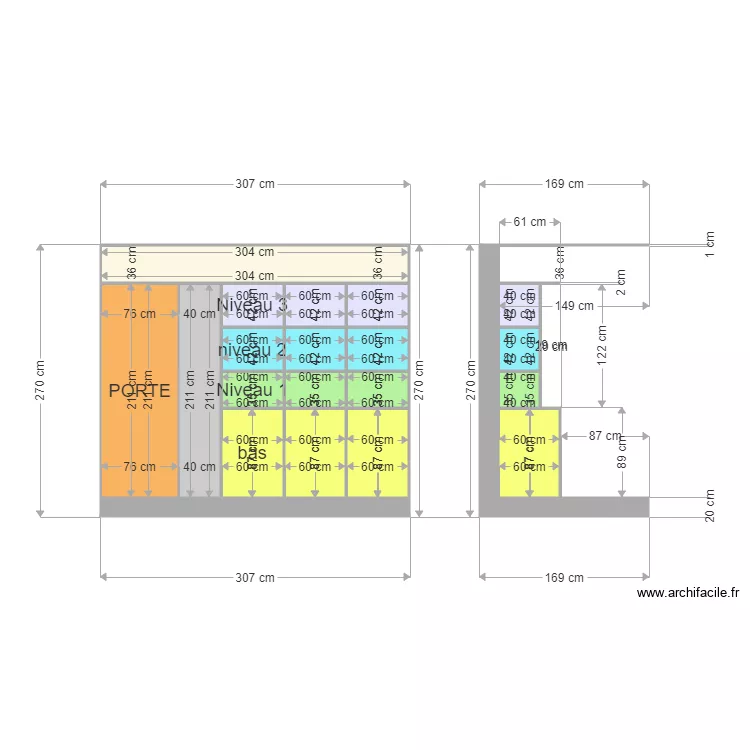 garage. Plan de 