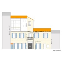 Balcon plan de facade projet