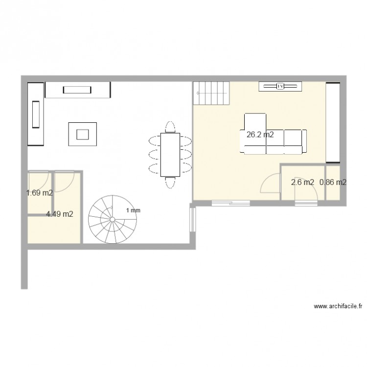 RDC v1. Plan de 0 pièce et 0 m2