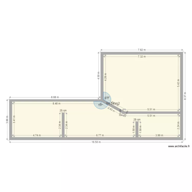 1 ETAGE DEPENDANCE . Plan de 