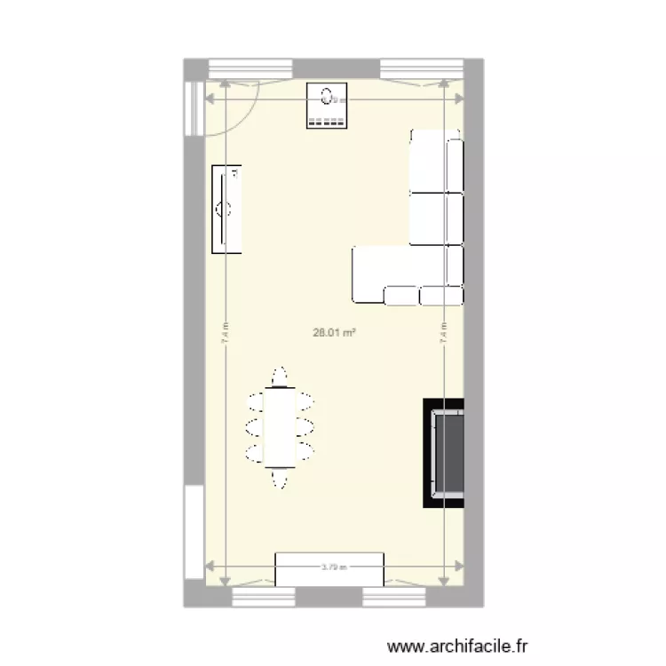 s&eacute;jour canape beige. Plan de 