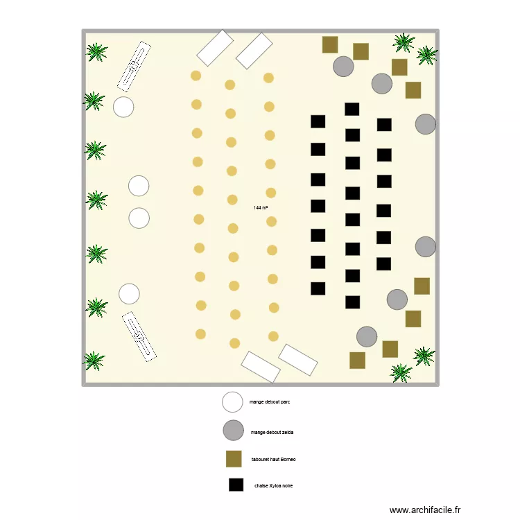 confernece1 RSD3 2026. Plan de 1  et 144 m²