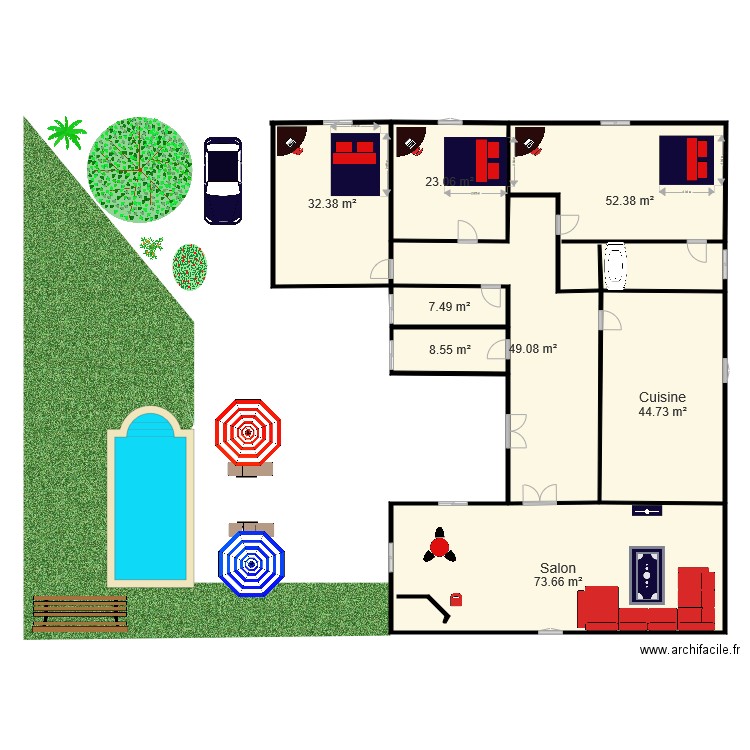 Plan Kantene 3. Plan de 0 pièce et 0 m2