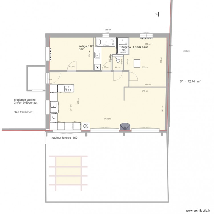 le bon vide. Plan de 0 pièce et 0 m2