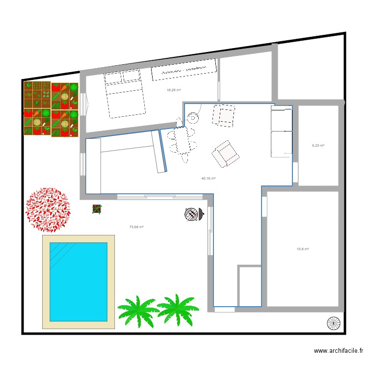 plan maison2. Plan de 0 pièce et 0 m2