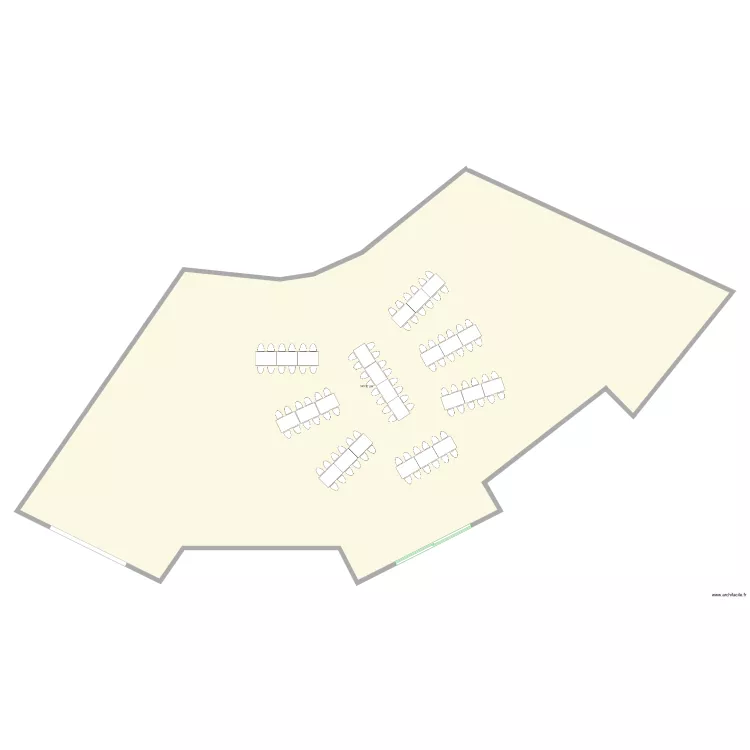 salle des marais. Plan de salle des marais. Plan de