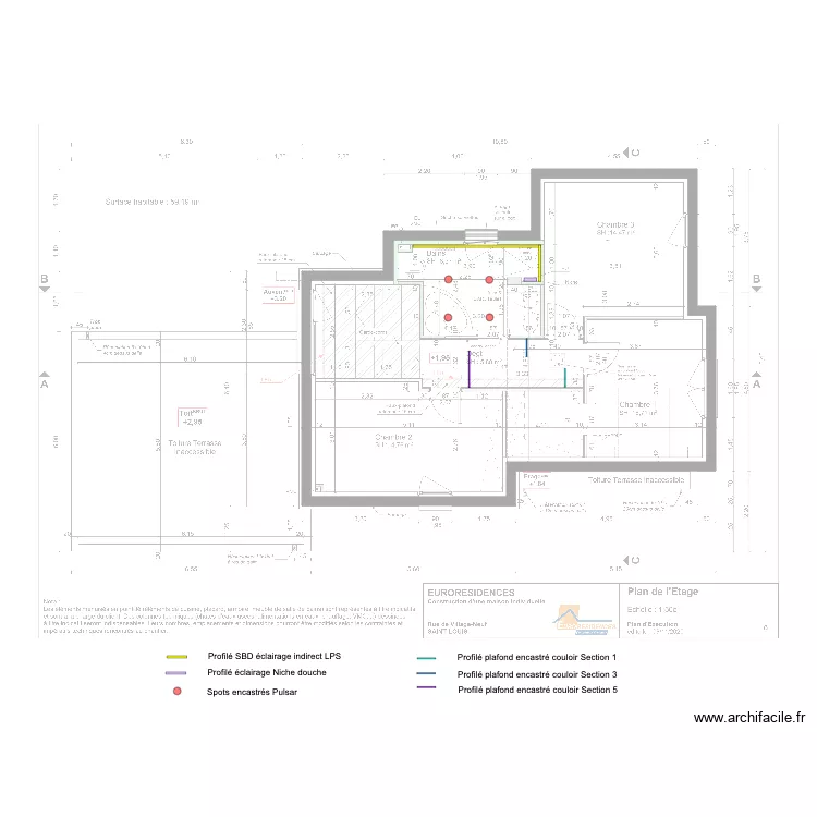 ETAGE maison temoin euromaisons. Plan de ETAGE maison temoin euromaisons. Plan de