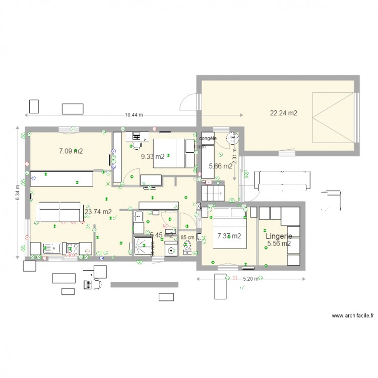 Plan Final ideal au 27 Aout. Plan de 0 pièce et 0 m2