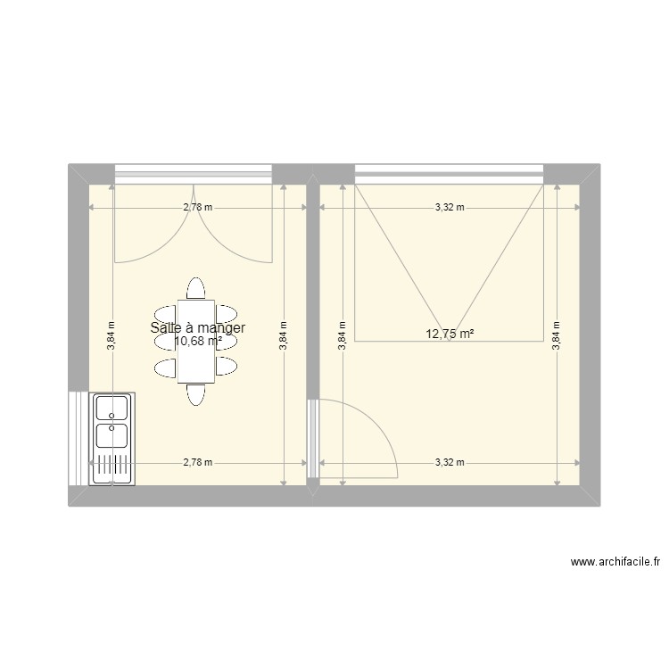 Projet LACHAL. Plan de 0 pièce et 0 m2