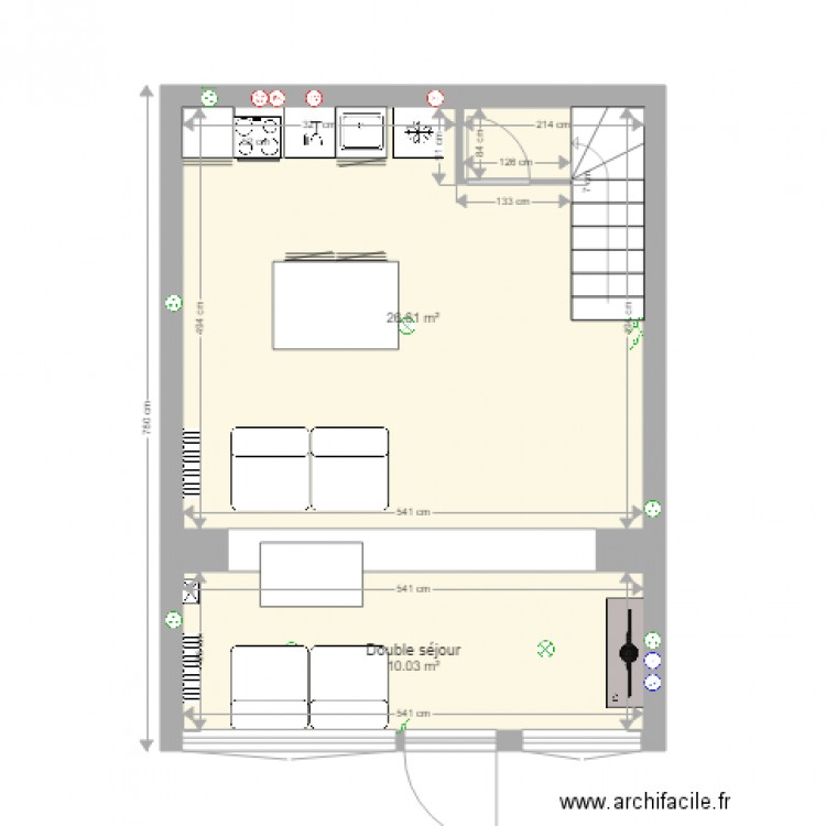 Arnaud Projet cuisine 3. Plan de 0 pièce et 0 m2