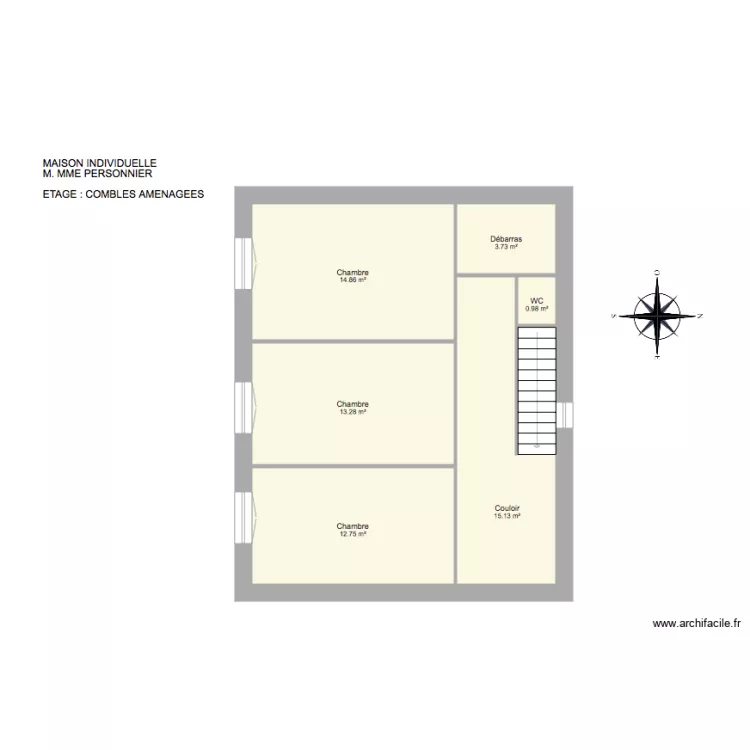 PERSONNIER à PRECIEUX. Plan de PERSONNIER à PRECIEUX. Plan de