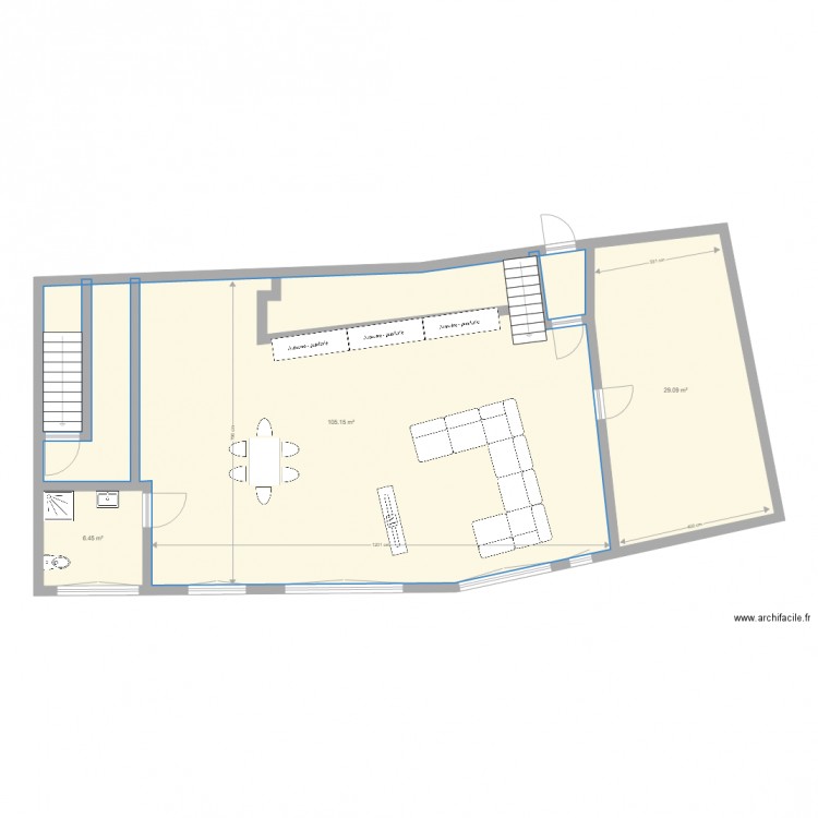 PAULHAGUET 1er projet. Plan de 0 pièce et 0 m2