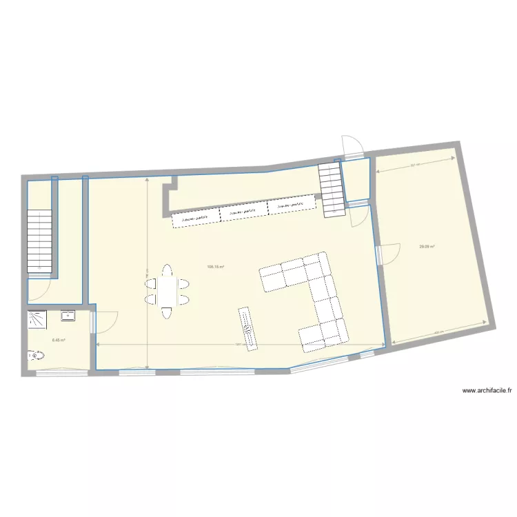 PAULHAGUET 1er projet. Plan de 