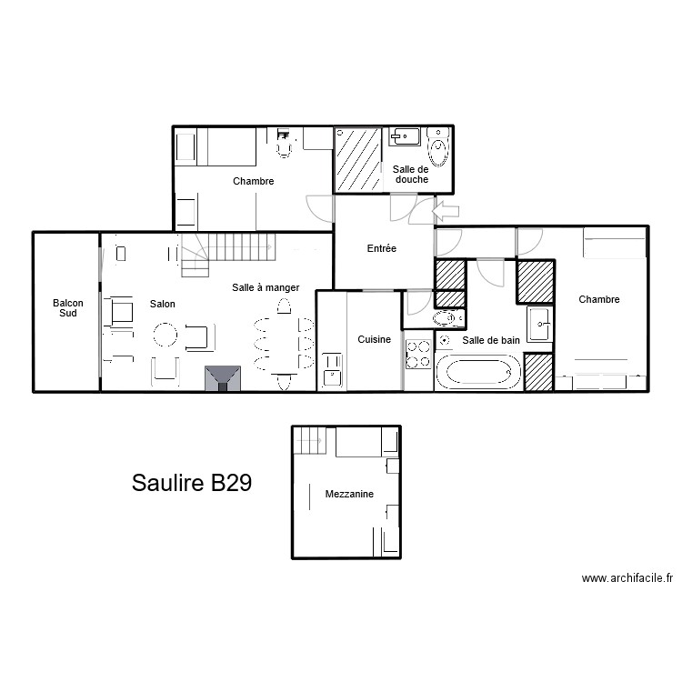 Saulire B29. Plan de 0 pièce et 0 m2