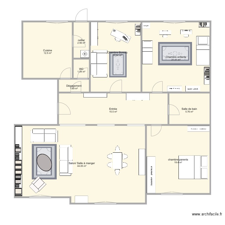 Appartement Schoenberg. Plan de 0 pièce et 0 m2