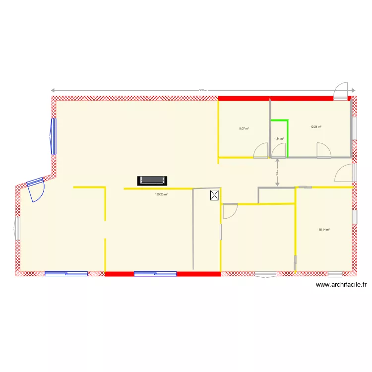 MAISON MAX cotations menuiseries bis. Plan de 