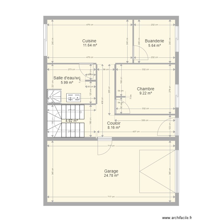 RDC. Plan de 0 pièce et 0 m2