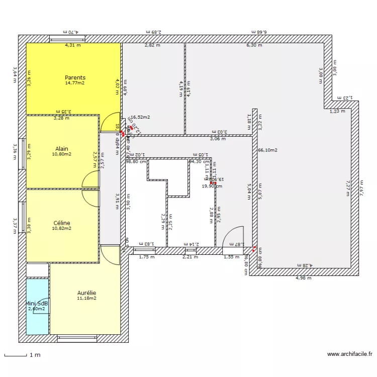 Maison. Plan de 