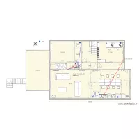 APRES rdc Thomery mur chbre intact reseaux eau