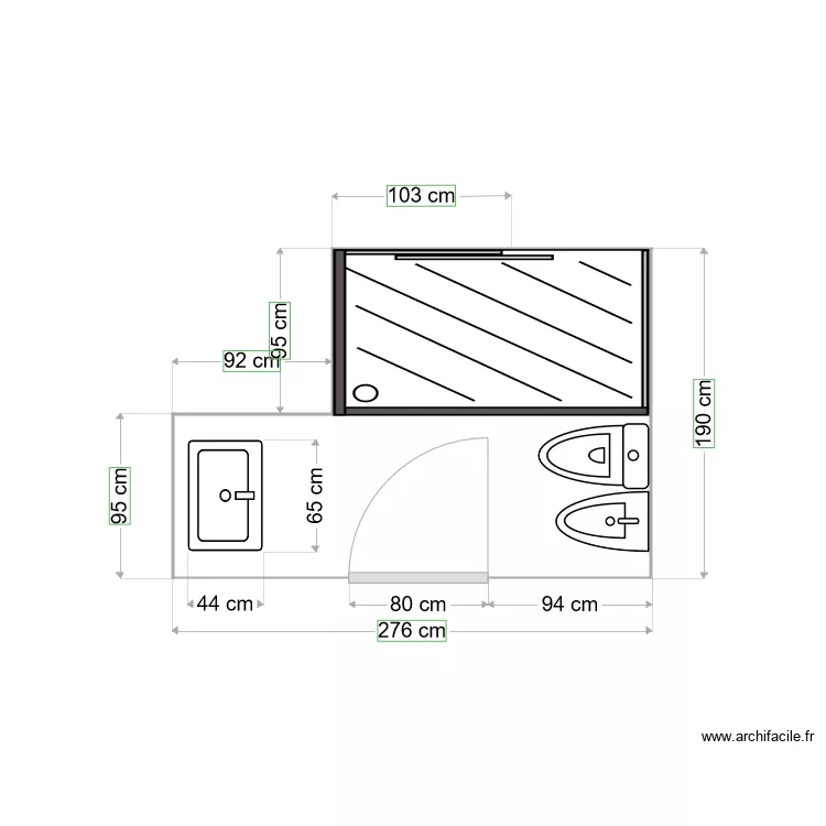 Hammaminvit&eacute; v1. Plan de 