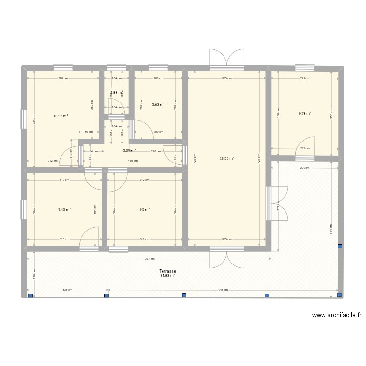 projet Arnouville Medhi Melly 191222. Plan de 9 pièces et 111 m2