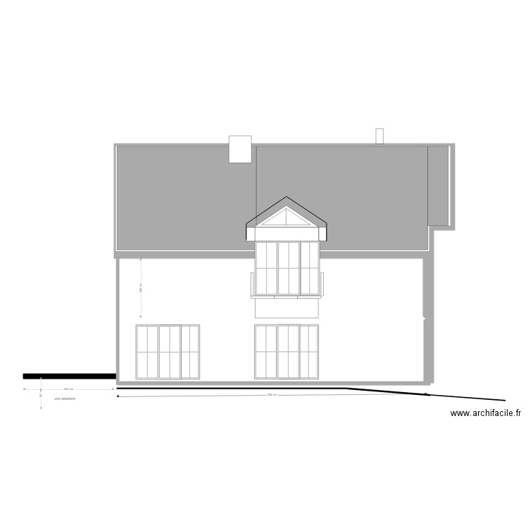 VERANDA COTE JARDIN B. Plan de 0 pièce et 0 m2