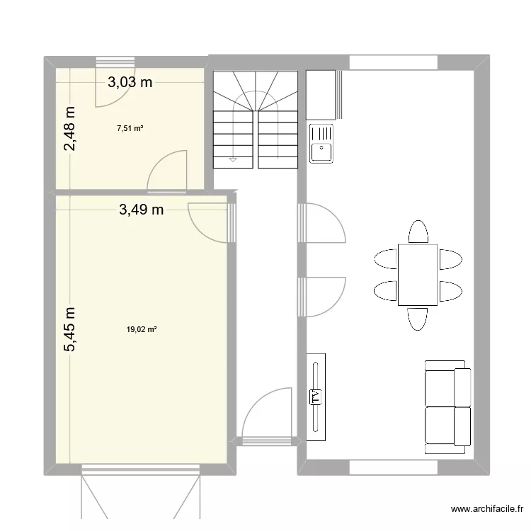 Maison Quimper. Plan de 2 et 27 m² Maison Quimper. Plan de 2 et 27 m²