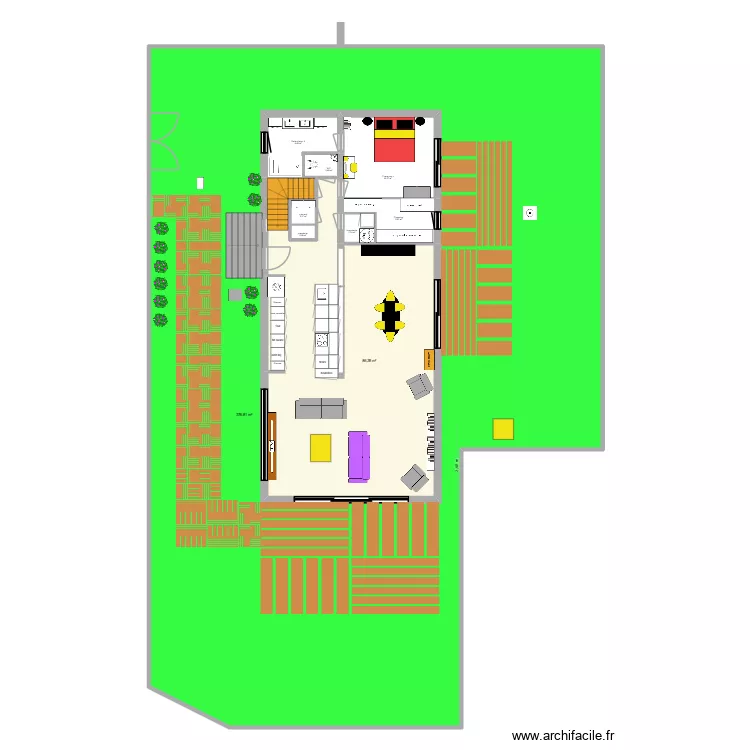41 SORINS reno + agrandissement 5. Plan de 9 pièces et 631 m²
