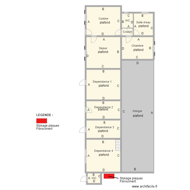 Batiment principal. Plan de 0 pièce et 0 m2