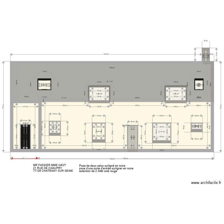 PLAN DE FACE extention ok. Plan de 0 pièce et 0 m2