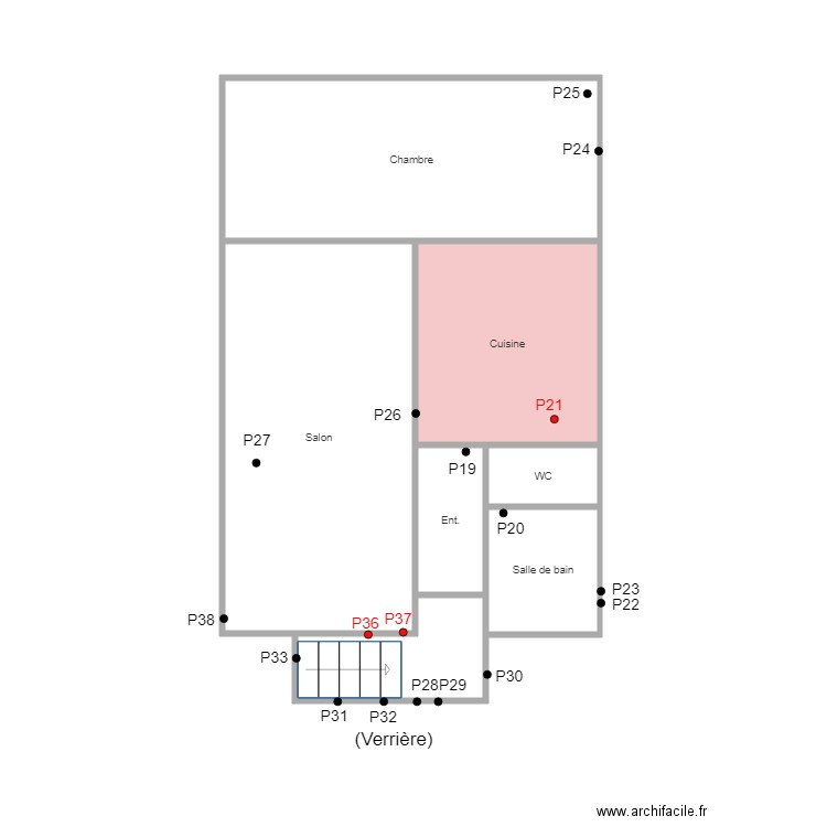 RDC DEBOULLE. Plan de 0 pièce et 0 m2