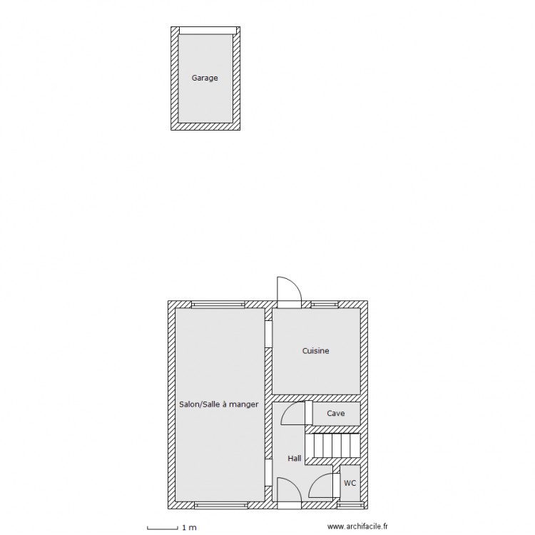 dietsch rdc. Plan de 0 pièce et 0 m2