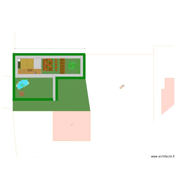 jardin potager. Plan de 0 pièce et 0 m2