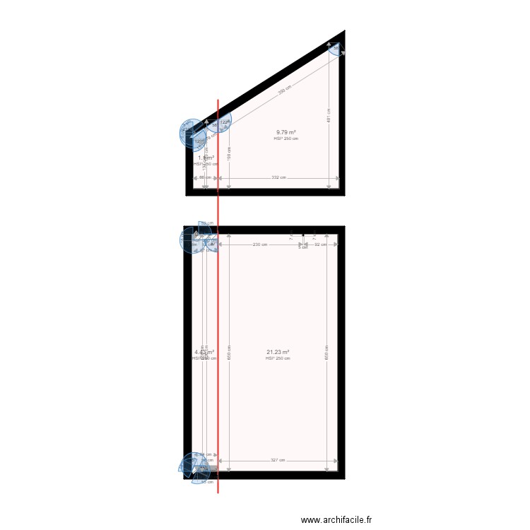 DREUX existant. Plan de 0 pièce et 0 m2