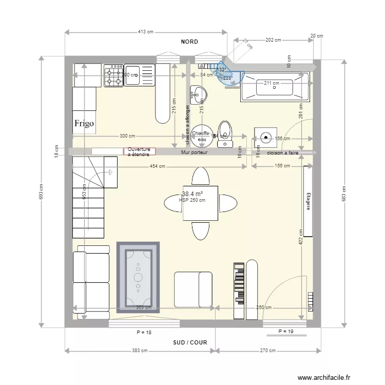 RDC Pinceloup 2 Option1. Plan de 